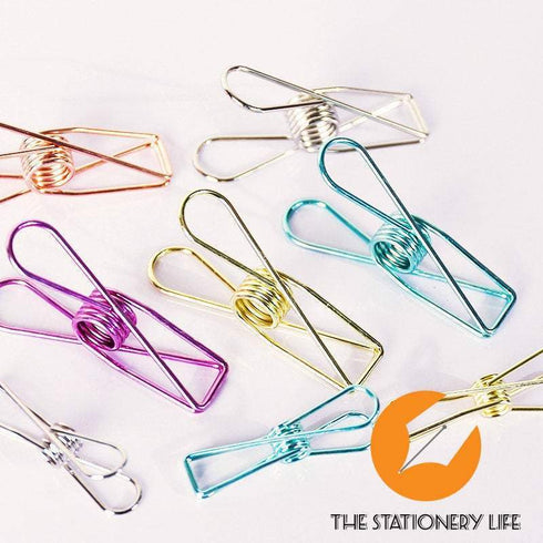 Rose Gold Copper Fish Clips Binder Clips Alligator Clip- Three Sizes!