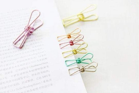 Rose Gold Copper Fish Clips Binder Clips Alligator Clip- Three Sizes!