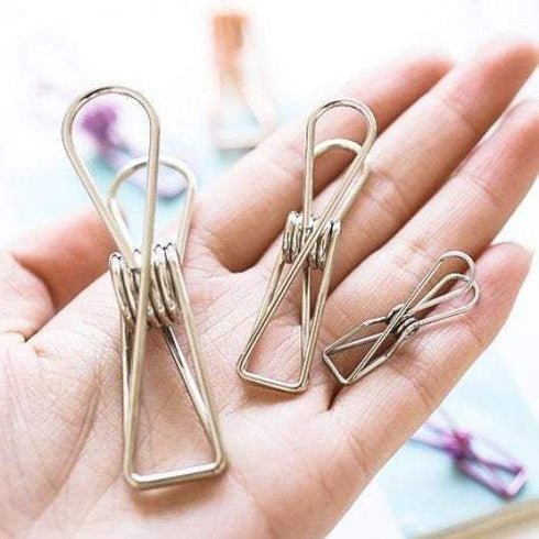 Rose Gold Copper Fish Clips Binder Clips Alligator Clip- Three Sizes!