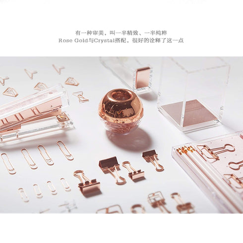 SET OF TEN Rose Gold Small Paper Clips | 28mm