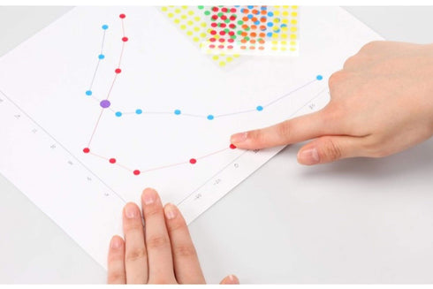 Stalogy Circular Washi Tape Patches | 8 mm Shuffle Fine