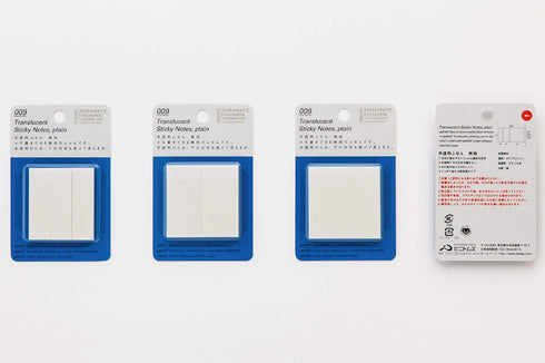 Stalogy Translucent Sticky Notes | Plain 50 mm