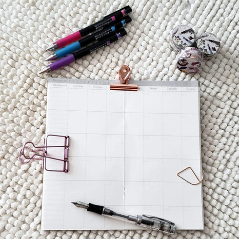 STANDARD size WEEKLY Printed Traveler's Insert Traveler's Refill