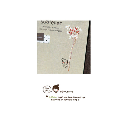 Suatelier Planner Sticky Notes 1040| Monthly Plan