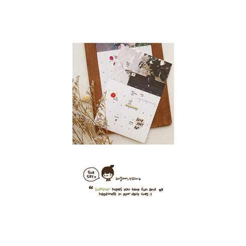 Suatelier Planner Sticky Notes 1052 | Monthly Plan 2