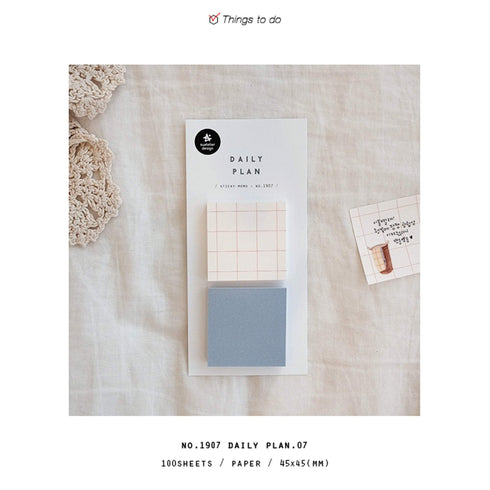 Suatelier Planner Sticky Notes 1907 | Daily Plan