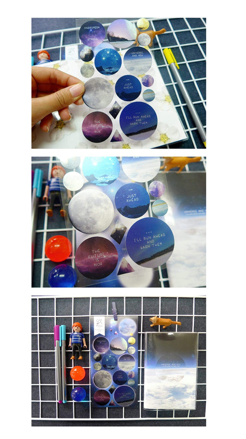 Suatelier Sonia PVC Puffy 3D Stickers 2036 | Your Space Galaxy Stickers Outer Space Stickers Planet