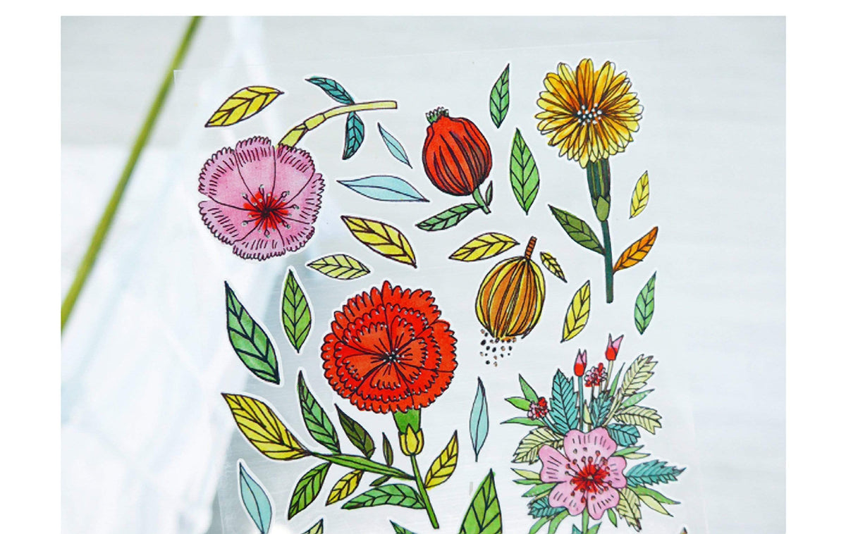 Suatelier Vintage Flowers Stickers