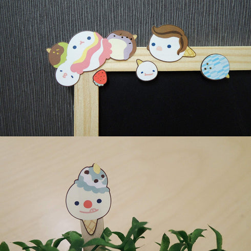 Suatelier Sonia PVC Transparent Stickers 1002 | Ice Cream Ice Cream Cone Kawaii Ice Cream