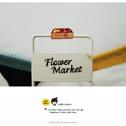 Suatelier Sonia PVC Transparent Stickers 1033 | Tempting Food Meals Baguette Eggs Pretzel