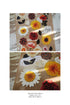Suatelier Sonia PVC Transparent Stickers 1044 | Flower Dance Daisy Sticker Rose Sticker Sunflower