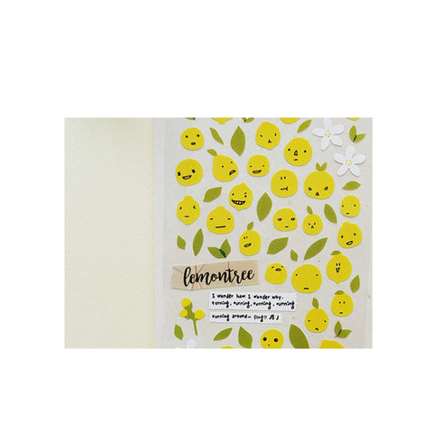 Suatelier Sonia PVC Transparent Stickers 1054 | Lemontree Lemon Tree Sticker Lemonade Sticker Lemon