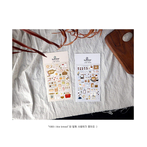 Suatelier Sonia PVC Transparent Stickers 1084 | I Like Coffee Café Barista Cappuccino Cold Brew