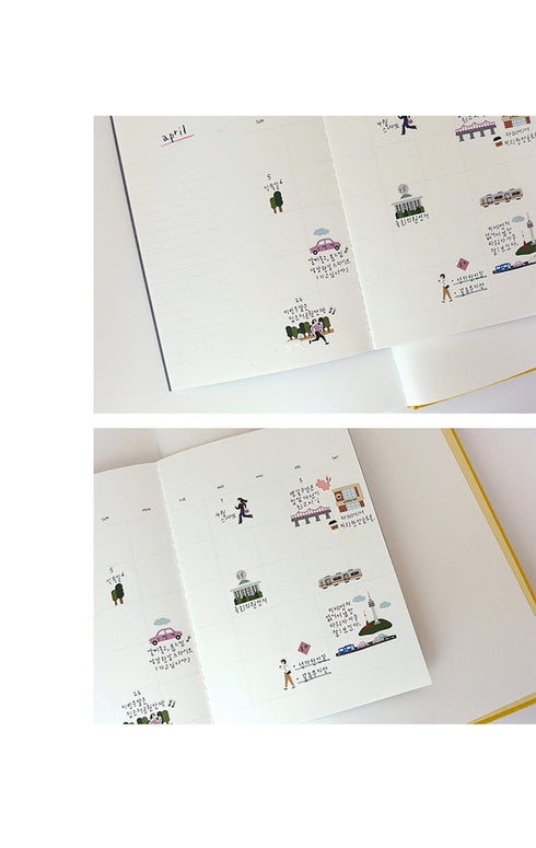 Suatelier Sonia PVC Transparent Stickers 1105 | City! City! Skyscrapers Cars Bridges Taxi