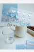 Suatelier Sonia PVC Transparent Stickers 1658-54| Hologram Sparkle Heart Glitter Hearts