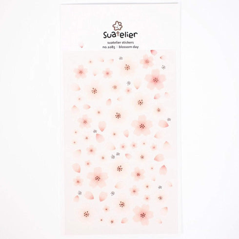 Suatelier Sonia PVC Transparent Stickers | Blossom Day Cherry Blossom Sakura