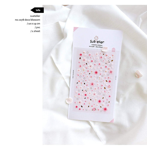 Suatelier Sonia PVC Transparent Stickers | Deco Blossom Cherry Blossom Sakura