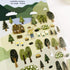 Suatelier Sonia PVC Transparent Stickers 1098 | Forest Camping
