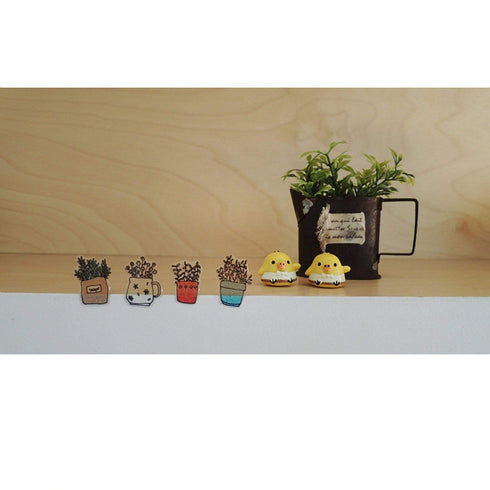 Suatelier Sonia PVC Transparent Stickers 1007 | Fragrance Plants Gardening Garden