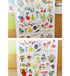 Suatelier Sonia PVC Transparent Stickers 2035 | Love Flower Wildflowers Bouquets Flowers Fruit Berry