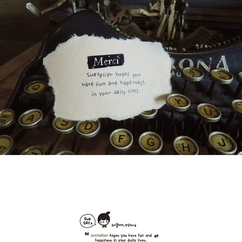 Suatelier Sonia PVC Transparent Stickers | Stamp Tickets Ephemera | 1013