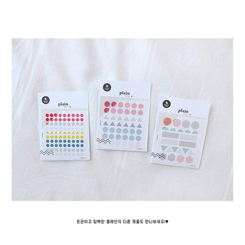 Suatelier Translucent Planner Stickers | Plain Shapes 02
