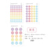 TRANSPARENT PET Pastel Dot Stickers Circle Stickers | Candy