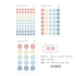 TRANSPARENT PET Pastel Dot Stickers Circle Stickers | Persimmon