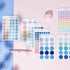TRANSPARENT PET Pastel Dot Stickers Circle Stickers | Persimmon