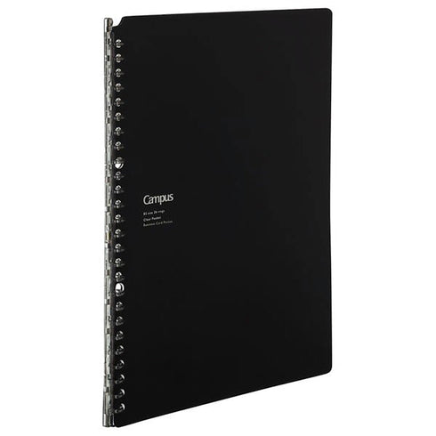 Kokuyo Campus BLACK BUSINESS B5 Smart Ring Binder 26 Rings "Lay Flat" Notebook SP701D | 25 Sheets
