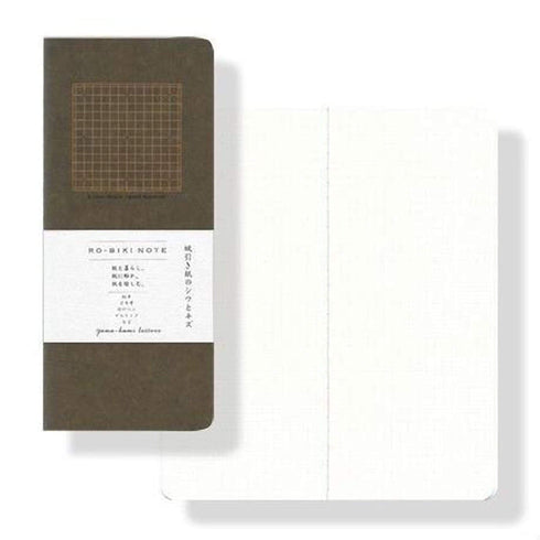 Yamamoto Ro-Biki Notebook 3.6" x 8.3" Basic Chiffon Paper | 4.5 mm Grid