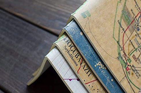 Yamamoto Ro-Biki Notebook 3.6" x 8.3" Blank Basic Chiffon Paper | Star Map