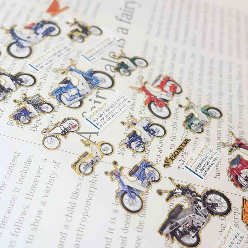 HONDA SUPER CUB Kamio Japan Stickers Adult Visual Dictionary Motorcycl ...