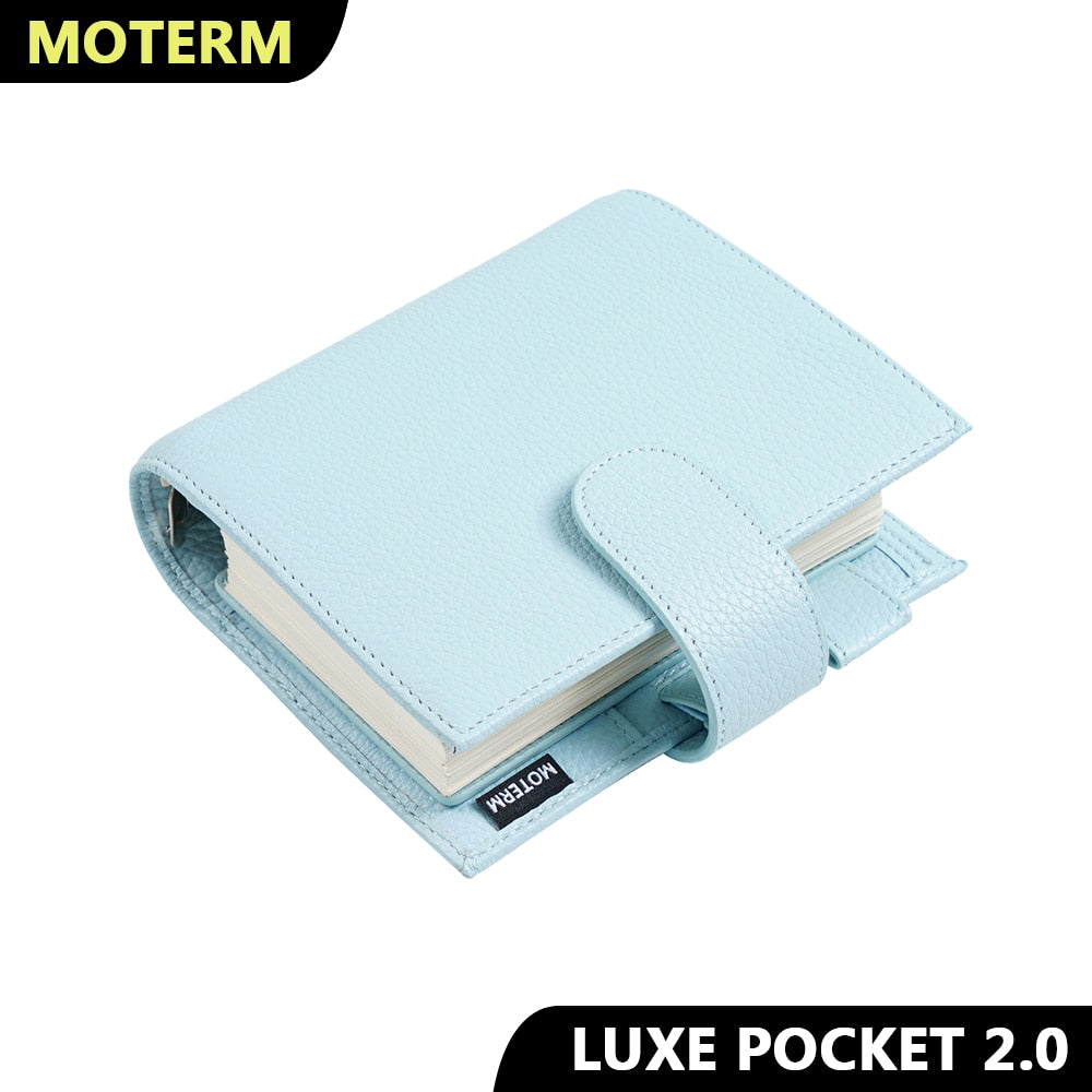 Moterm Luxe 2.0 Series Binder Pocket Size Planner Pebbled Grain Leathe –  The Stationery Manor!