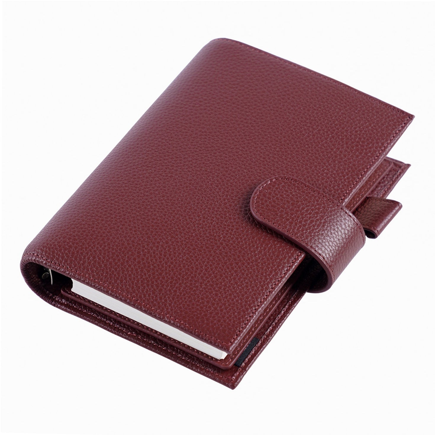 Moterm Personal Luxe Rings Planner - Genuine Leather Binder Organiser (30 Mm Ring, Pebble Burnt Orange - View #6