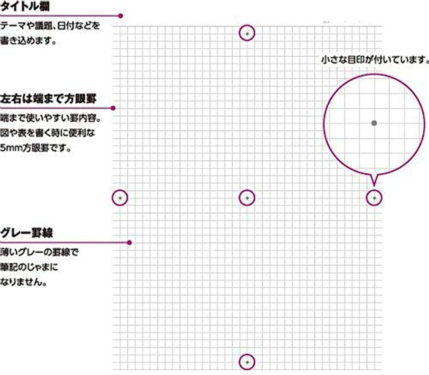 Kokuyo A4 Campus Notebook Black 5mm Grid 40 Sheet 201S5D The