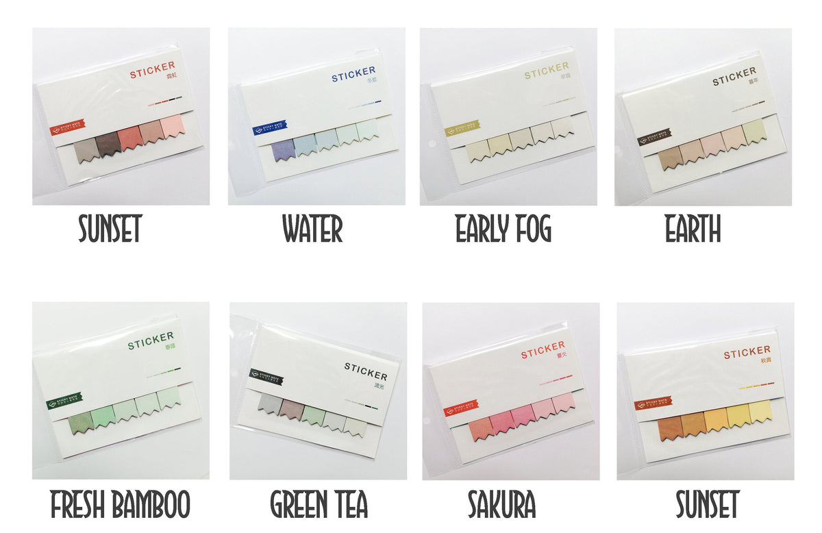 Angoo EARTH Short Sticky Notes Page Flags Index Tabs Banner Flags Notc ...