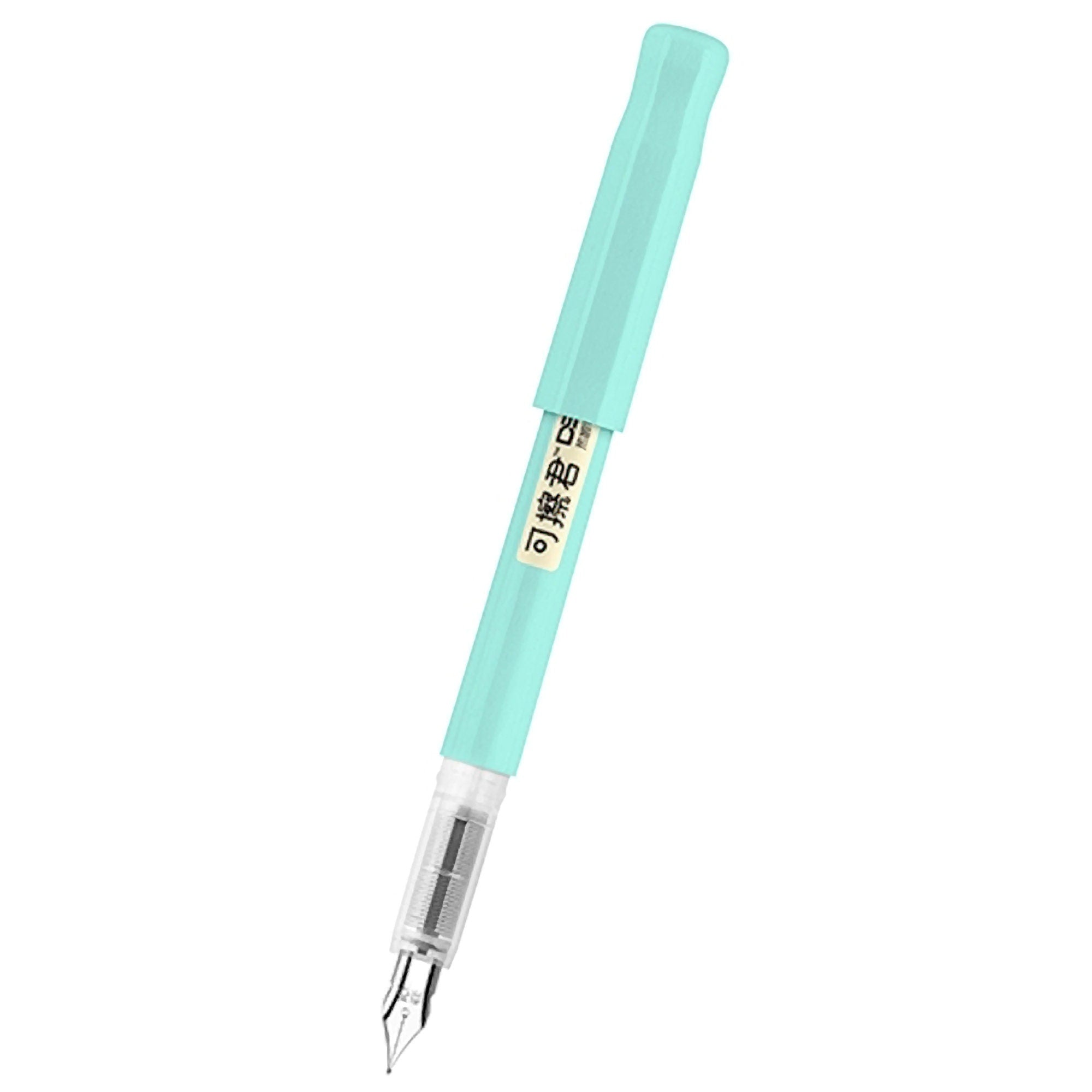 Dianshi ERASABLE Fountain Pen BLUE Barrel Fountain Pen Fine Nib | 0.5mm DS-996 - The Stationery Life!