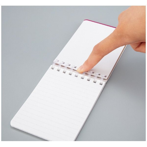Kokuyo A7 BLUE GREEN Soft Ring Notebook 6mm Dotted Ruled Line Mini Typ ...