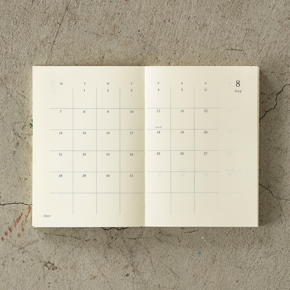2024 A6 MD Midori DIARY Planner Notebook 