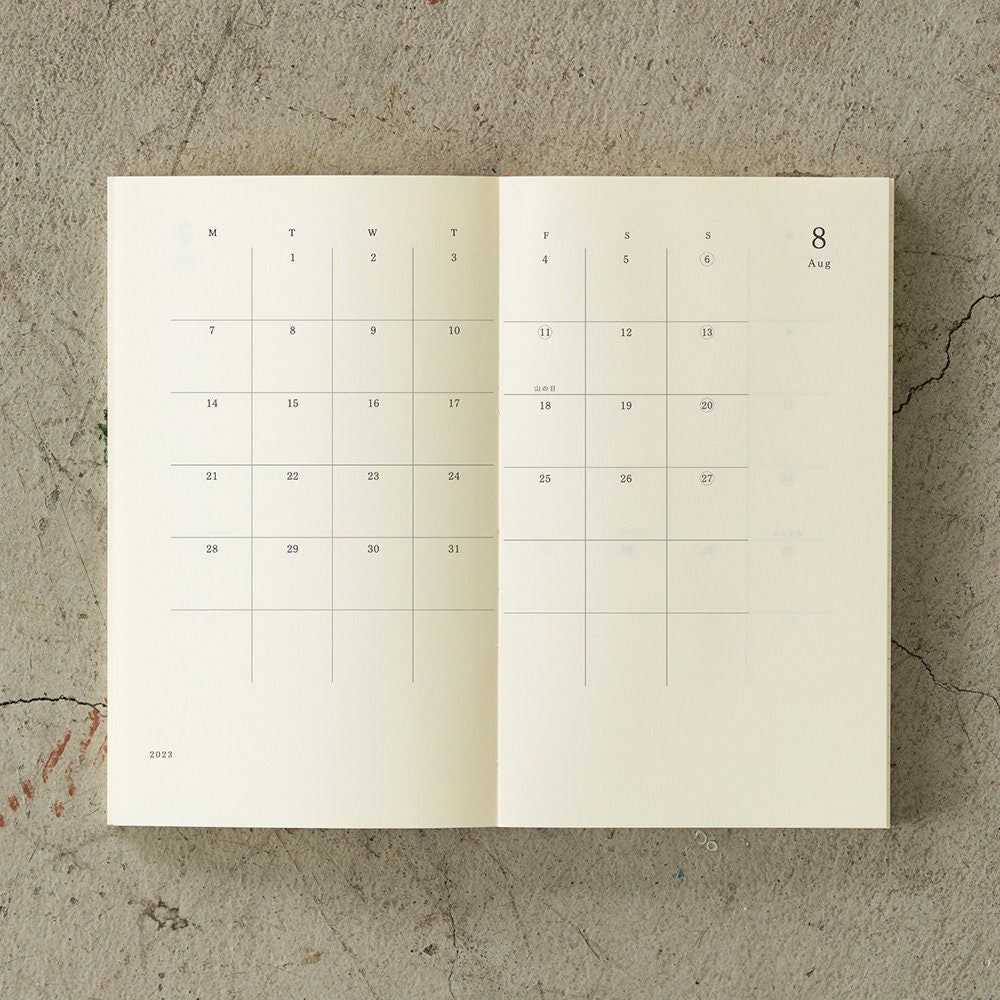 2024 B6 SLIM MD Midori DIARY Planner Notebook 