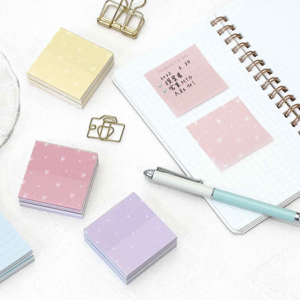 LabClip BEIGE To Do Block Fusen Sticky Notes Dot Grid Sticky Notes Pas ...