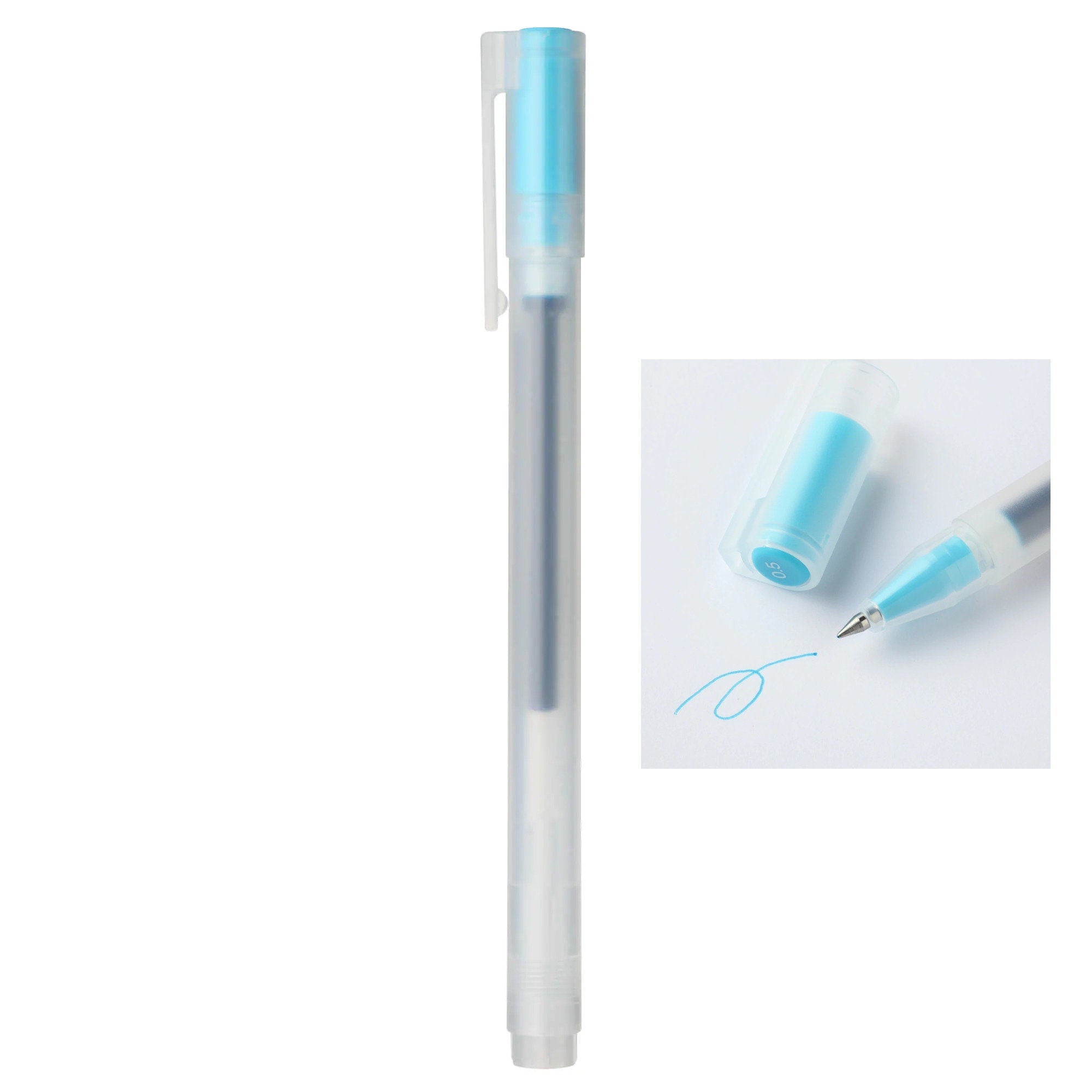 Gel Ink Ballpoint Pen 0.38mm Refill | Pen Refills | MUJI USA Blue