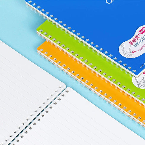 Kokuyo Soft Ring PINK Notebook Dotted 6 mm Rule | Semi B5 80 Sheets ...