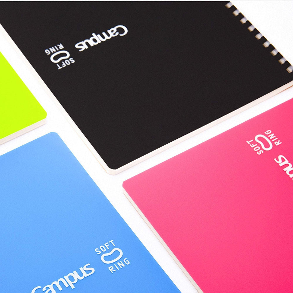 Color Coding Soft Ring Notebook Kokuyo Soft Ring PINK Notebook Dotted 6 mm Rule | Semi B5 80 Sheets ...