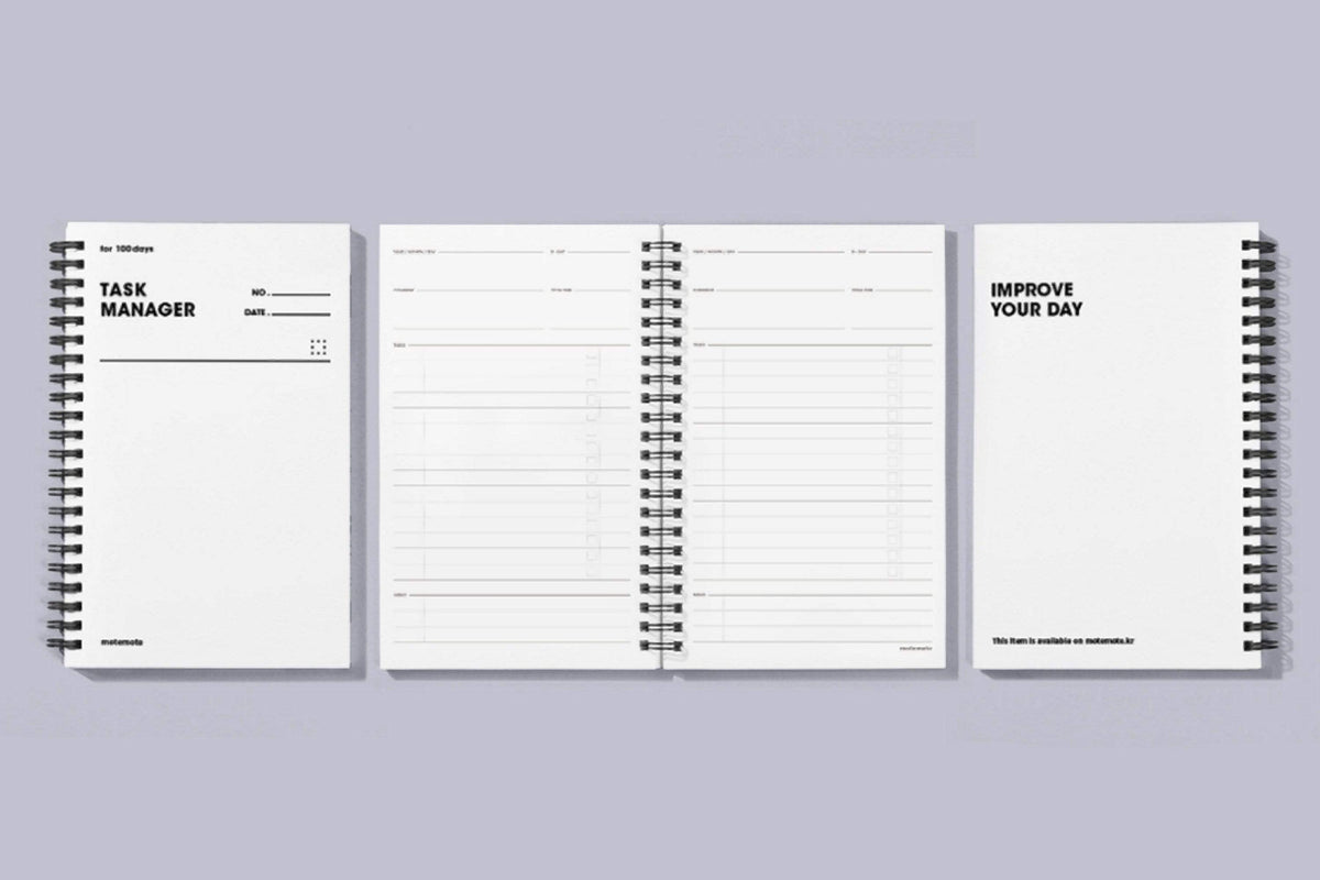 MOTEMOTE White Task Manager Planner | 100 Days - USA located! – The ...
